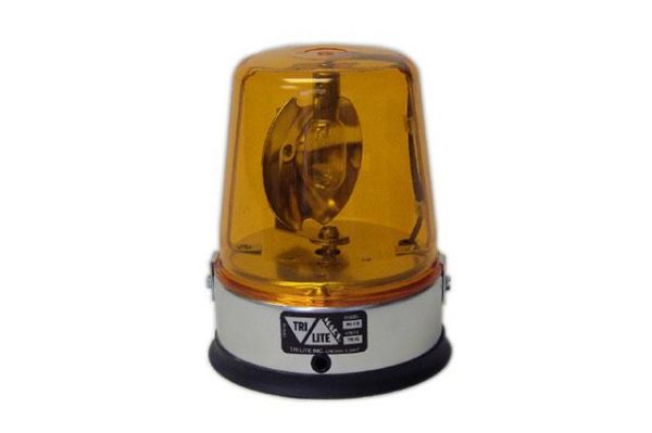 Amber Rotating Beacon with Magnetic Mount