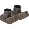 BLACK Nova Walker Ski Glides with Fabric Covers - Image 2